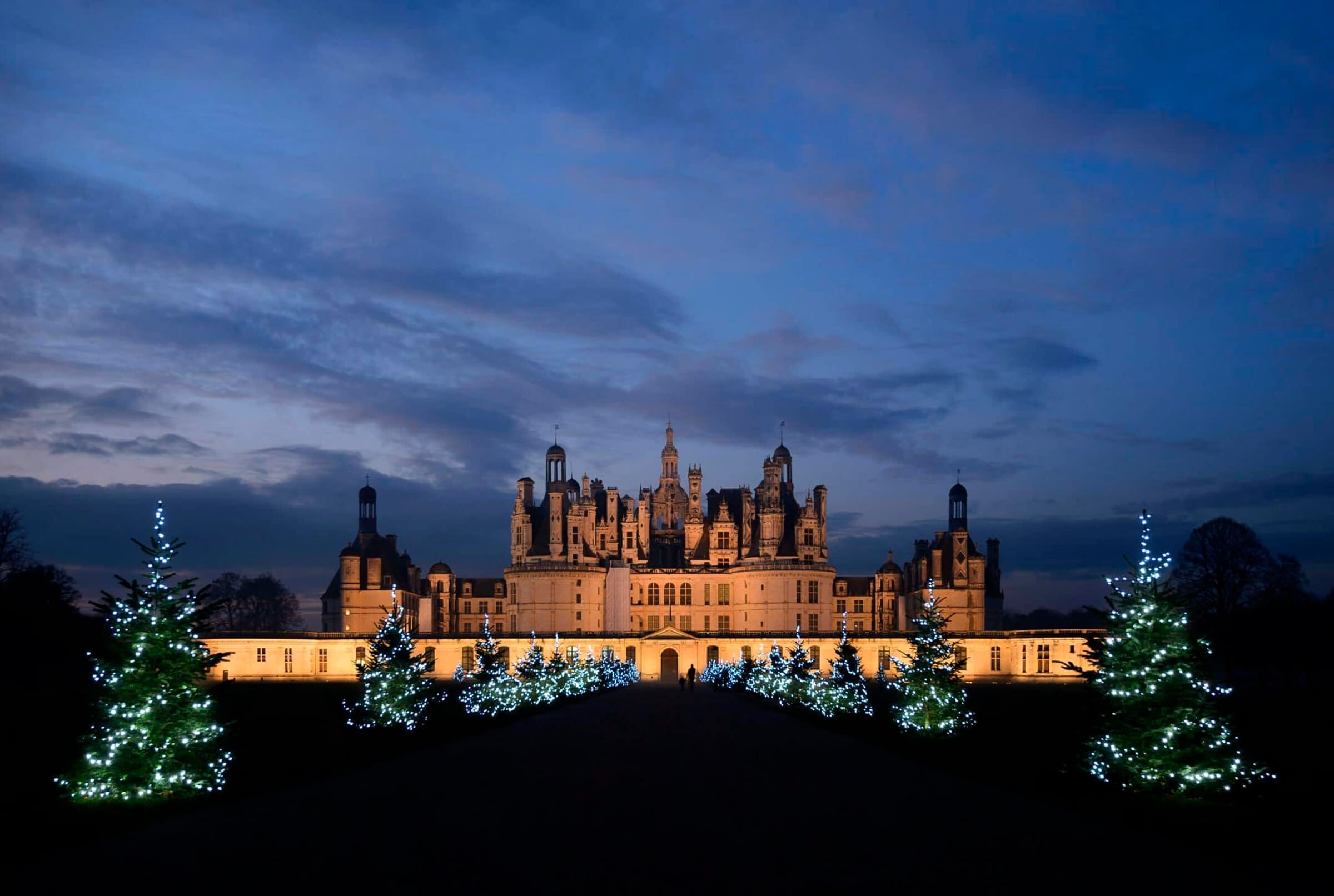 Christmas at the Château de Chambord.